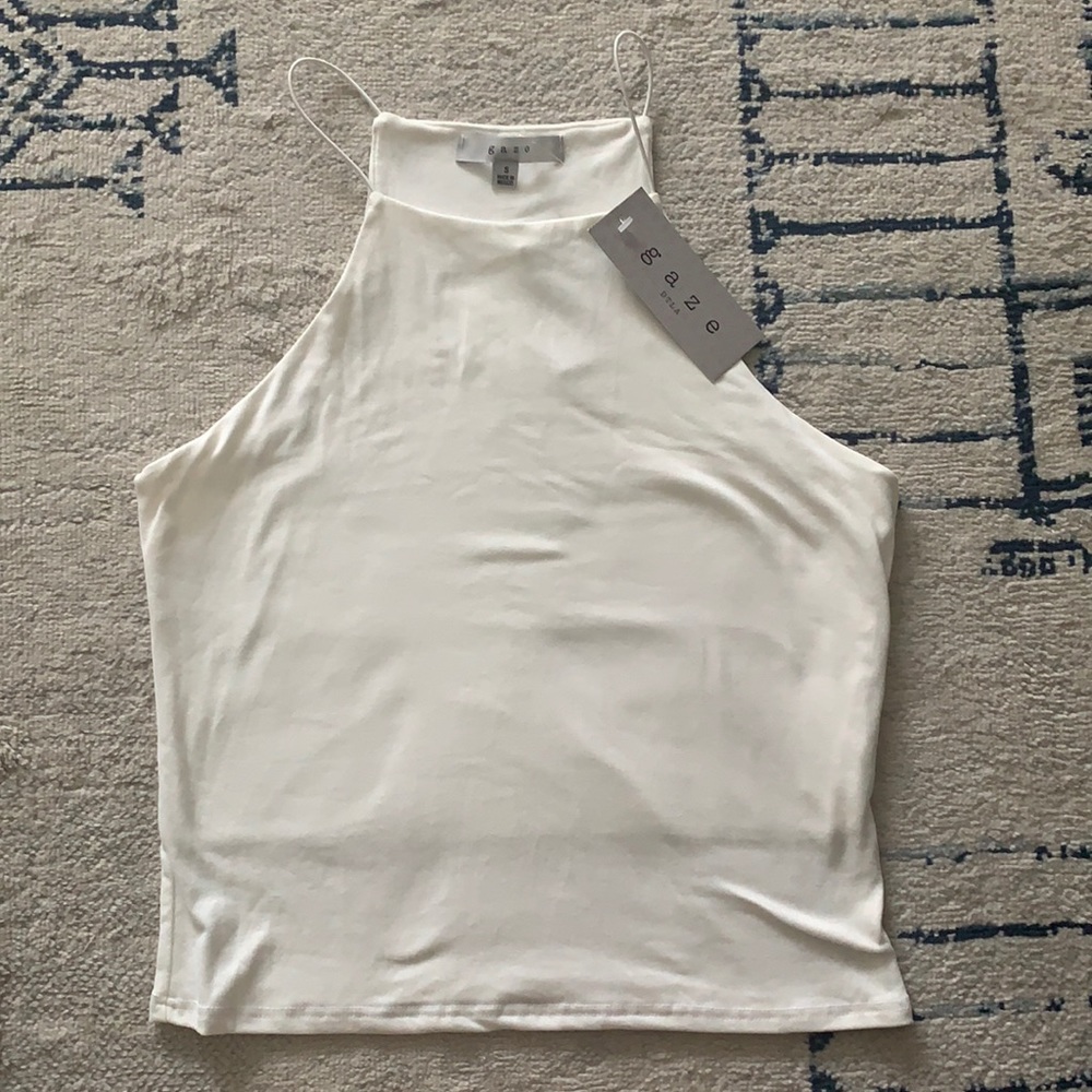 High Neck Spaghetti Strap Tank